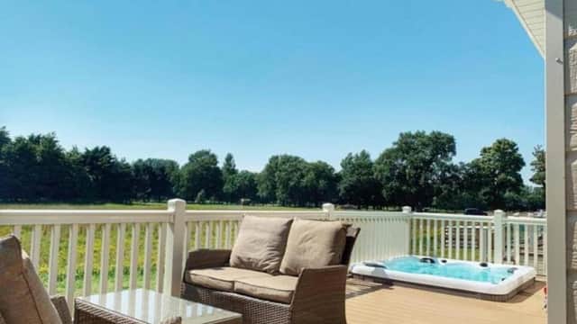 Accommodation at Heathery Lodge with Hot Tub in allerthorpe