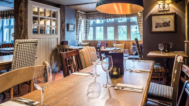 Dining at The Fox House in hathersage