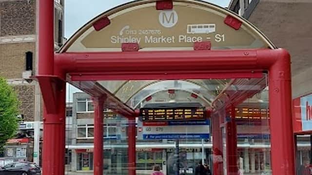 Bus Stop at Market Square (stop S1) - Bus Stops in shipley