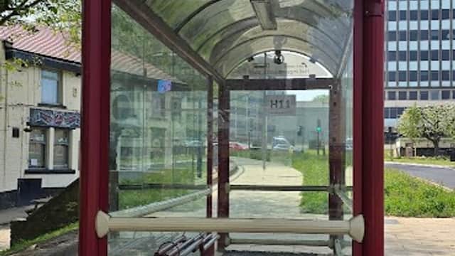 Bus Stop at Hall Ings (stop H11) - Bus Stops in bradford