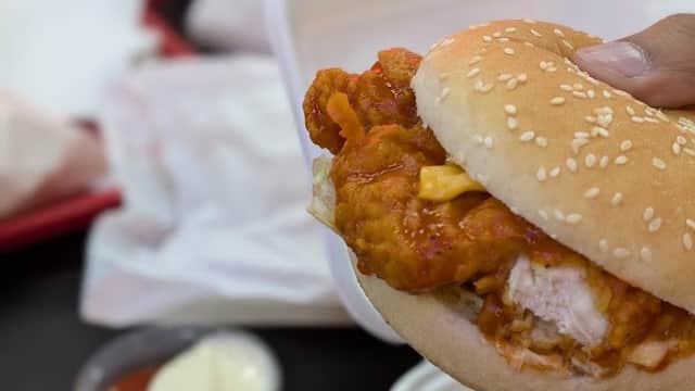 Dining at New Jersey Hot Chicken in bradford