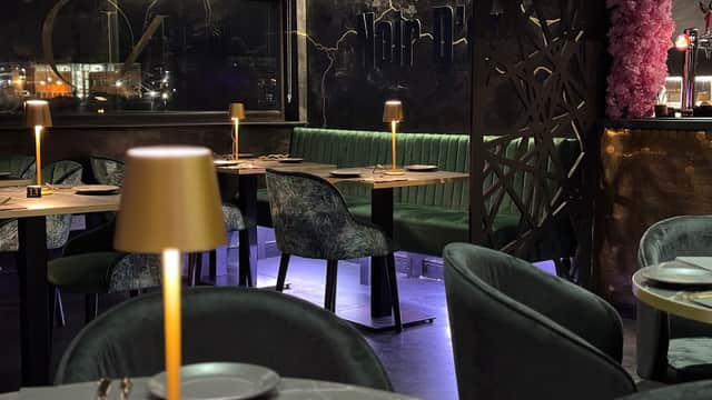 Dining at Noir D'or Restaurant in thornaby