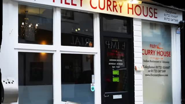 Dining at Filey Curry House in filey