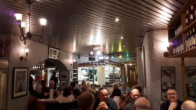 Dining at Florios Pizzeria Ristorante in malton