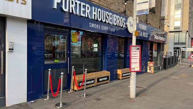 Dining at Porter House Bros in bradford