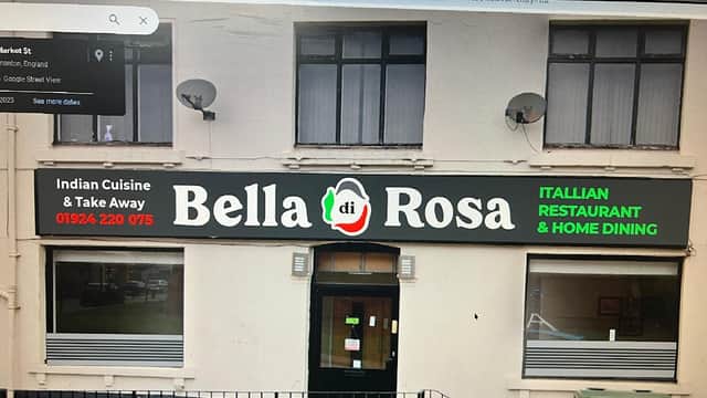Dining at Bella di Rosa Italian Restaurant in normanton