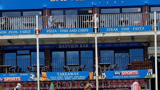 Dining at BAY VIEW RESTAURANT FILEY in filey