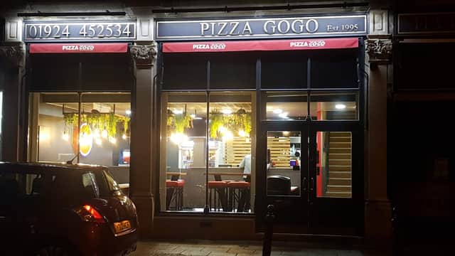 Dining at Pizza Go Go in dewsbury