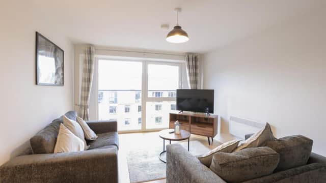 Accommodation at Southbank Leeds Apartment. New! With Free Parking in leeds