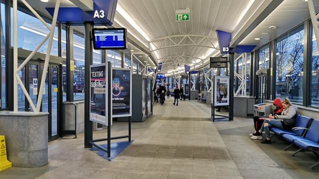 Bus Stop at Rotherham Interchange - Bus Stations in rotherham