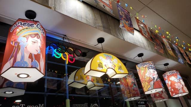 Dining at Moon Tea Chinese Cafe in bradford