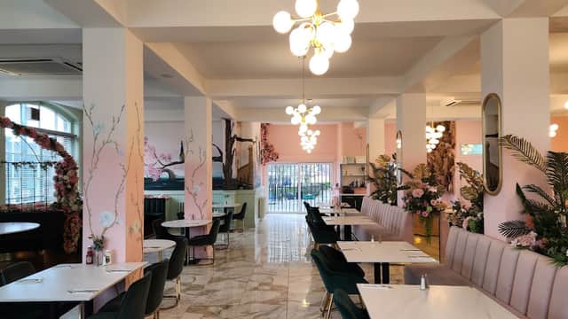 Dining at Cafe J'adore in bradford
