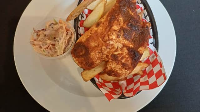 Dining at Food Shack in conisbrough