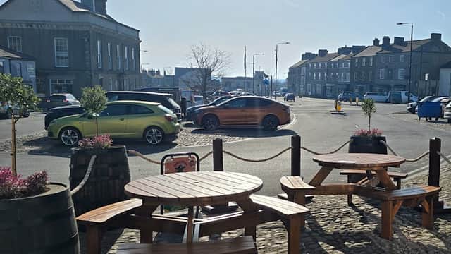 Dining at Lana's Sandwich Kitchen in leyburn