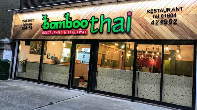 Dining at Bamboo Thai Restaurant and Takeaway in york