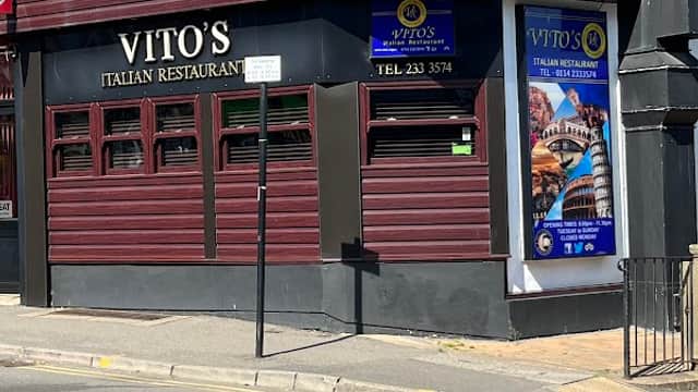 Dining at Vito's Italian Restaurant in sheffield