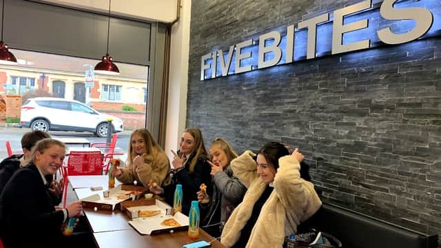 Dining at Five Bites Hornsea in hornsea