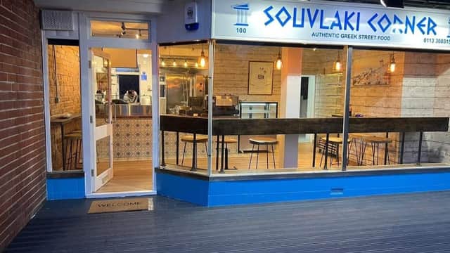 Dining at SOUVLAKI CORNER in leeds