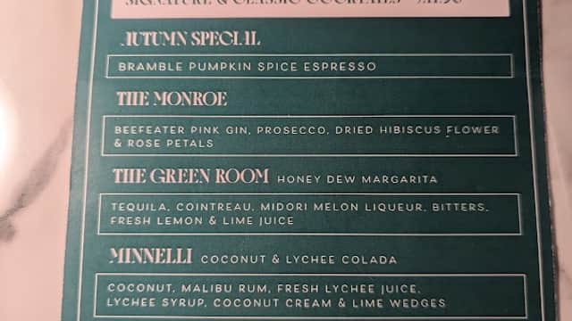 Food & drink at Ilkley Green Room in ilkley