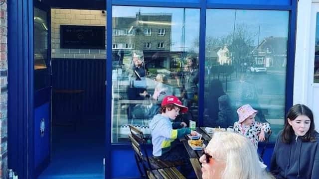 Dining at Locker's Fish & Chips in marske