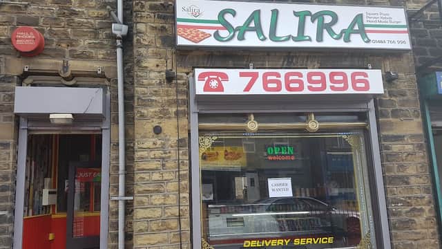 Dining at Salira square pizza in huddersfield