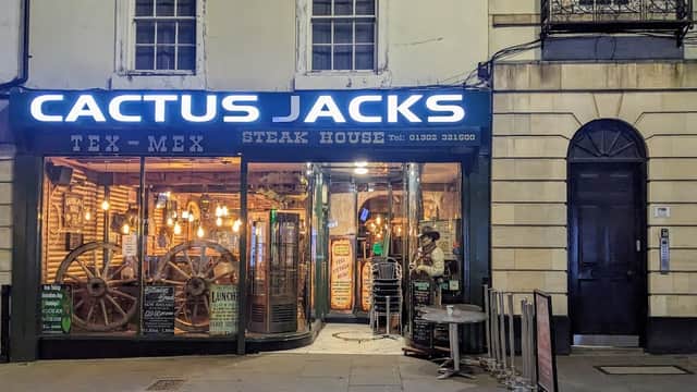 Dining at Cactus Jack in doncaster