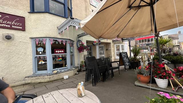 Dining at Chambers Coffee House in leyburn