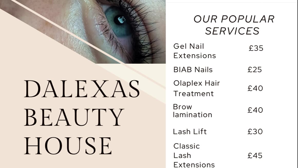 Dalexa’s Beauty House – Wax, Lashes, Brows, Nails, Makeup