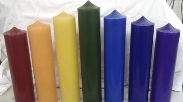 White Rose Candles - Museum in wensley