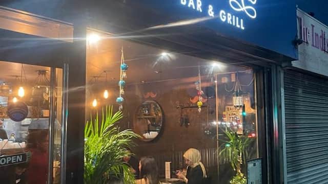 Dining at Engin’s Bar & Grill in manor