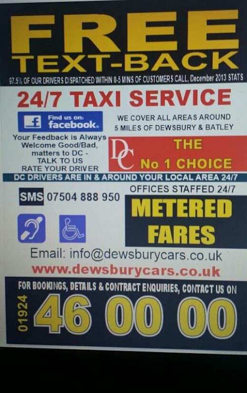 Dewsbury Cars Executive Taxi (DC)