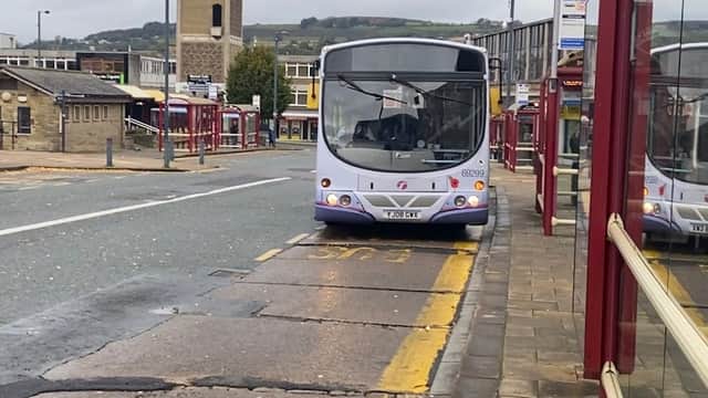 Bus Stop at Market Square (stop S4) - Bus Stops in shipley