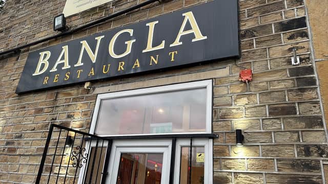 Dining at Bangla restaurant in batley