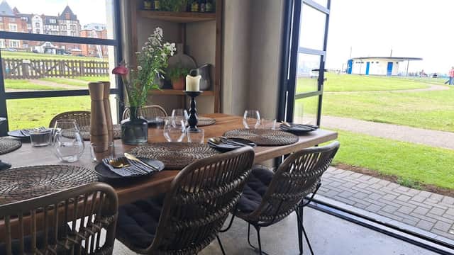 Dining at Pizza West in whitby