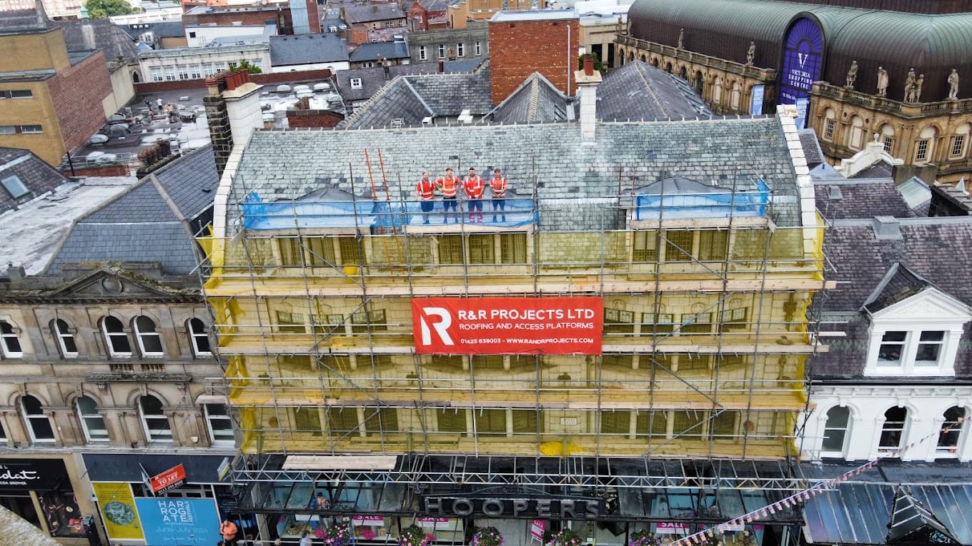 R&R PROJECTS LTD - ROOFING HARROGATE - SKIP HIRE IN HARROGATE - ACCESS PLATFORM HIRE
