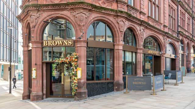 Dining at Browns Sheffield in sheffield