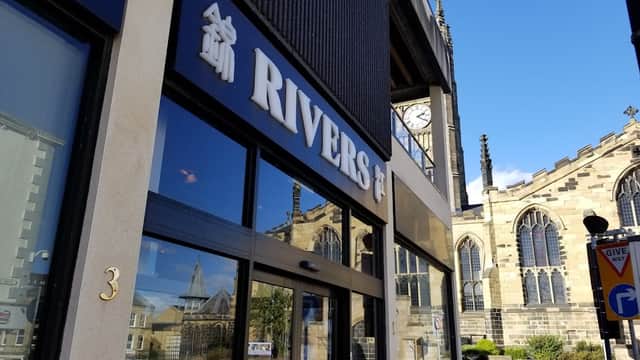 Dining at Rivers restaurant in huddersfield