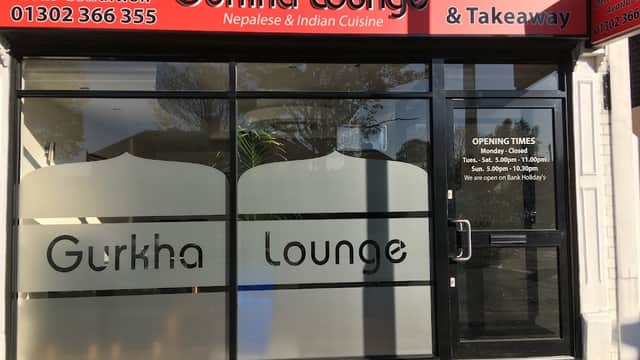 Dining at Gurkha lounge in doncaster