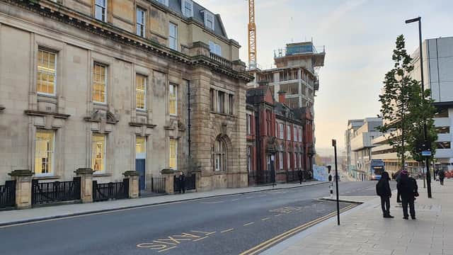 Bus Stop at Flat Street/Fitzalan Square - Bus Stops in sheffield