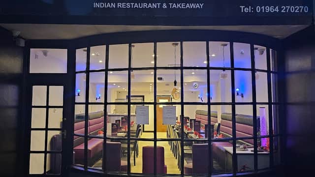Dining at Hornsea Tandoori in hornsea