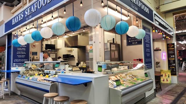 Dining at Hayes Seafoods in leeds