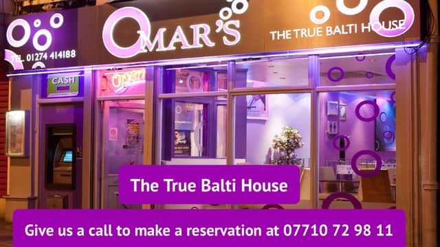 Dining at Omars in bradford