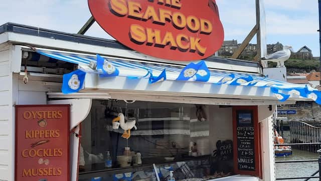Dining at The Seafood Shack in whitby