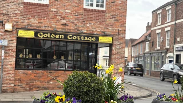 Dining at Golden Cottage in howden