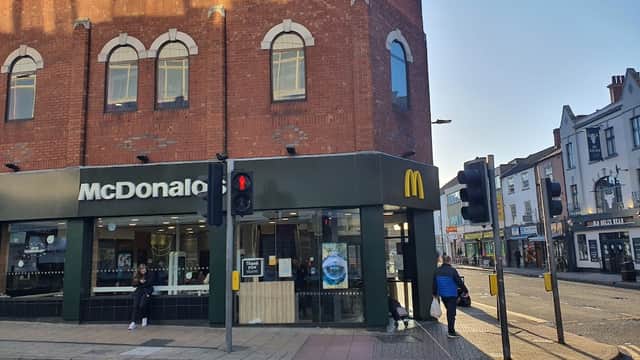 Dining at McDonald's in doncaster