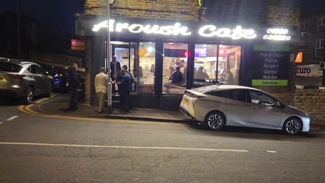 Dining at Aroush Cafe Restaurant in keighley