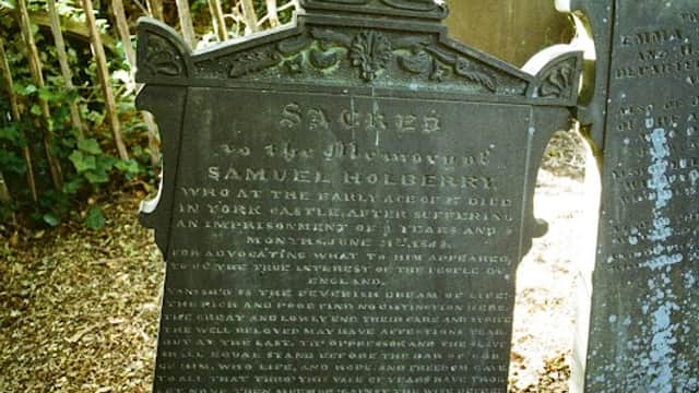 Grave of Samuel Holberry - Historic Site in nether edge