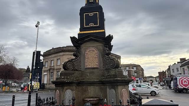 Heckmondwike Fountain Clock - Monuments in batley