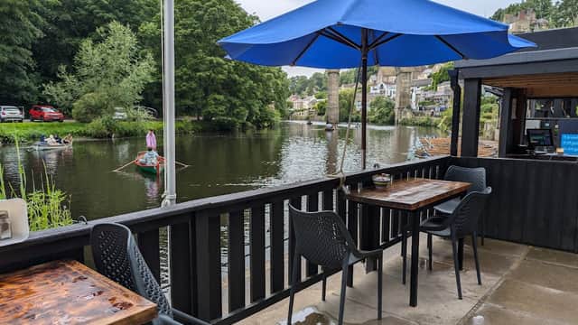 Dining at Marigold Cafe & Boating in knaresborough