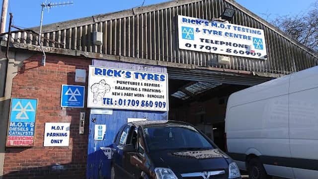 Rick's M.O.T Testing & Tyre Centre - Garages in conisbrough